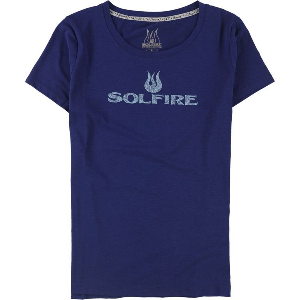 SOLFIRE Womens Original Logo Graphic T-Shirt, NWT